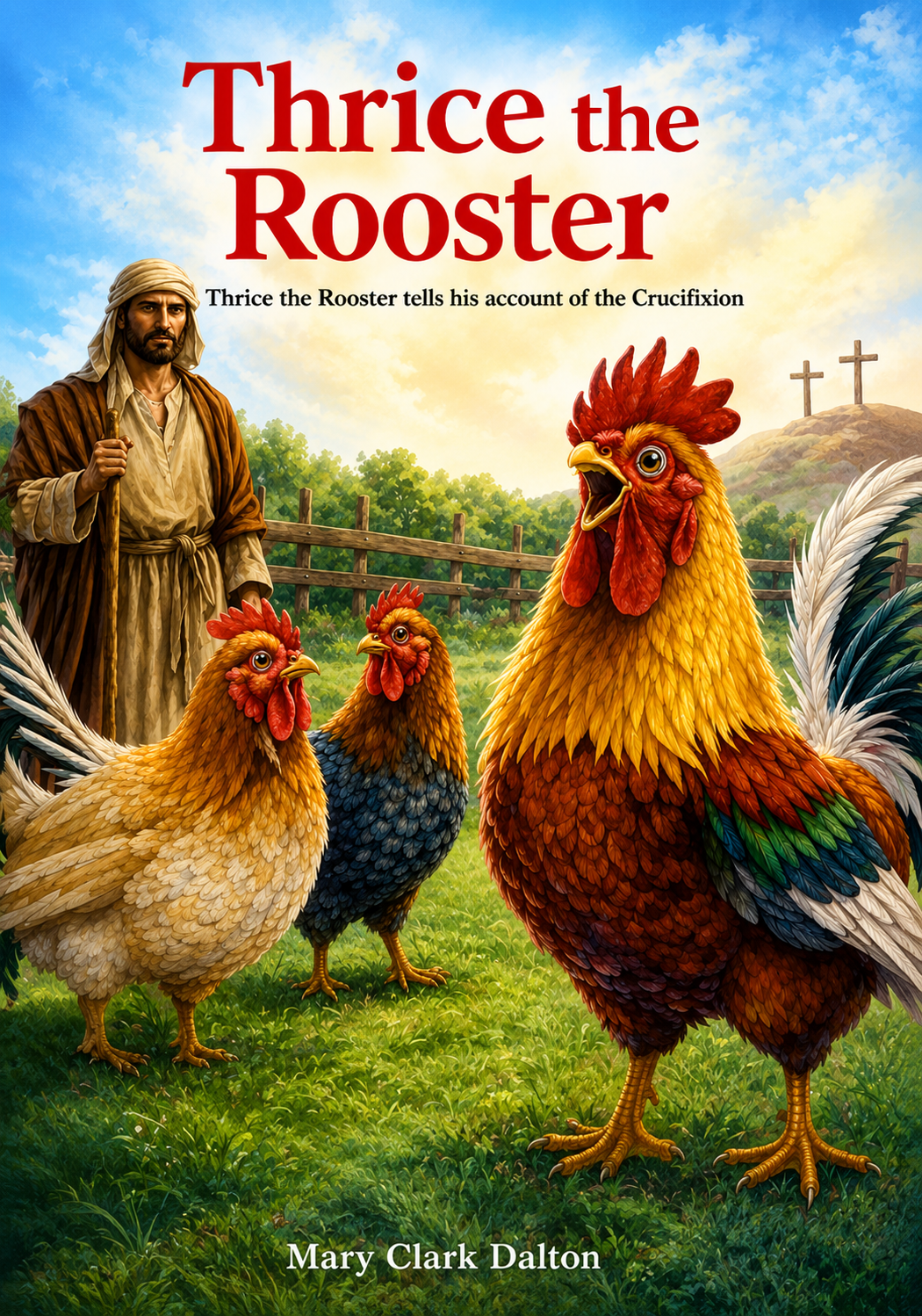 Thrice the Rooster book cover by Mary Clark Dalton